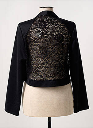 Veste chic col v noir MOKA'S femme