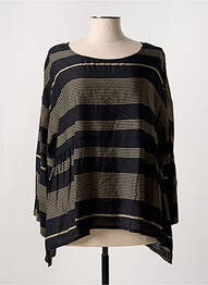 Blouse manches longues manches longues noir KOKOMARINA femme