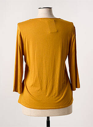 T-shirt manches 3/4 manches 3/4 jaune VANGO femme