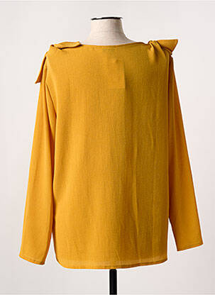 Blouse manches longues manches longues jaune ROMEO POUR JULIETTE femme