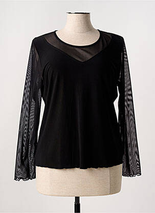 T-shirt manches longues manches longues noir JEAN DELFIN femme
