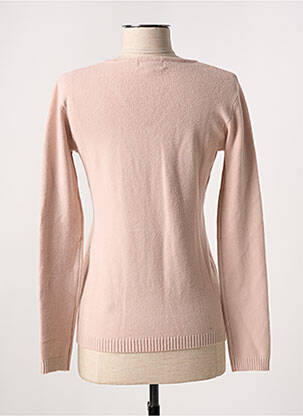 Pull coupe cintrée manches longues rose QUATTRO femme