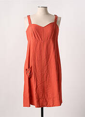 Robe mi-longue orange HALOGENE pour femme seconde vue