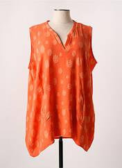 Tunique sans manche orange KAKIE pour femme seconde vue