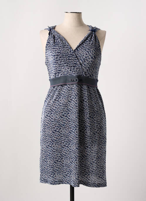 Robe courte sans manche sans manche bleu LO! LES FILLES femme