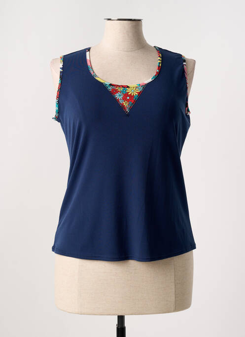 Débardeur bleu JEAN DELFIN pour femme