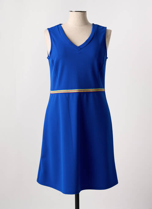 Robe mi-longue bleu ROMEO POUR JULIETTE pour femme