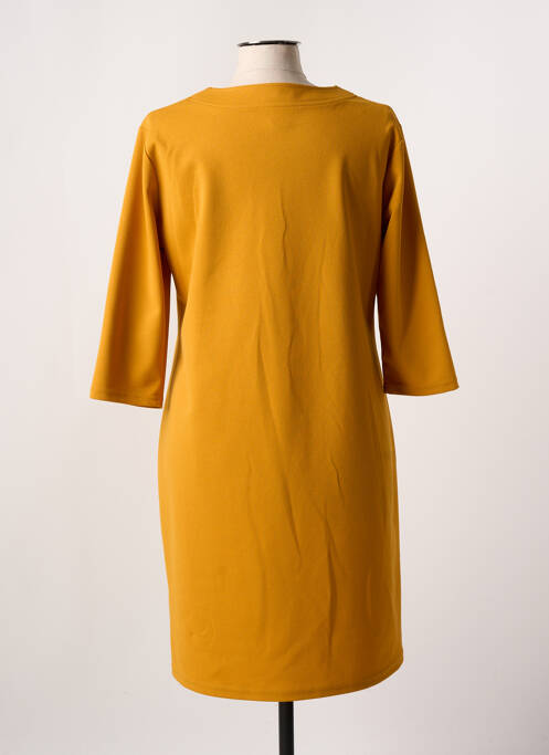 Robe mi-longue jaune HALOGENE pour femme
