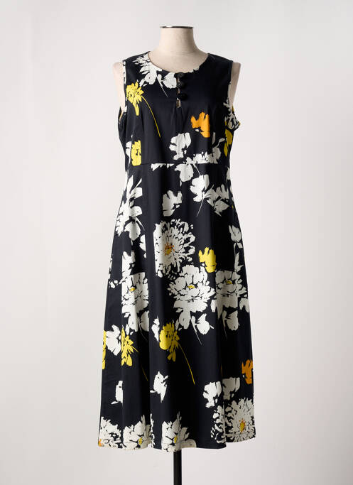 Robe mi-longue noir DOLCEZZA pour femme