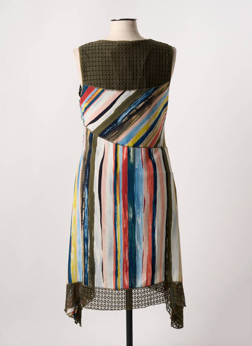 Robe mi-longue vert ME-PARIS pour femme