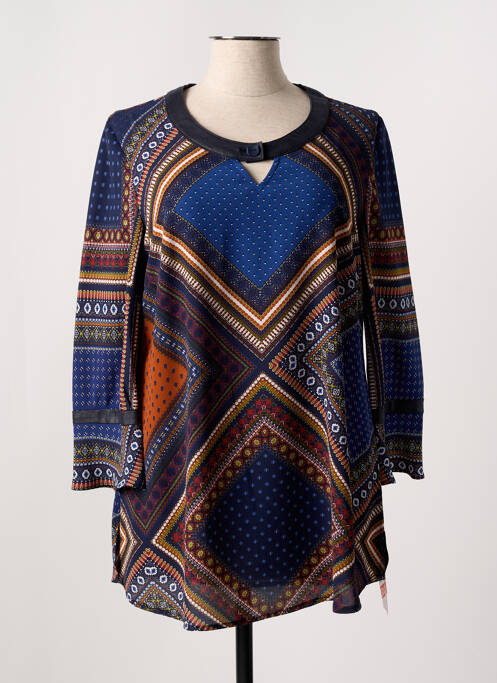 Tunique manches longues bleu JEAN DELFIN pour femme