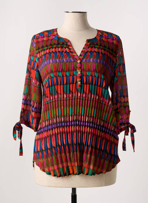 Tunique manches longues orange HALOGENE pour femme