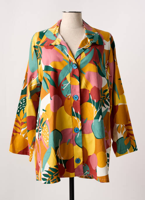 Veste casual jaune JORGIE PARIS pour femme