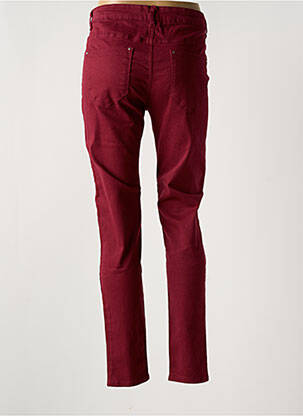 Jeans coupe slim stretch taille normale rouge JORGIE PARIS femme