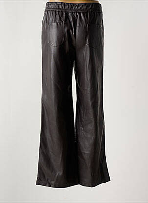 Pantalon large fermeture zippée sous rabat boutonné taille haute gris FARFALLA ROSSO femme