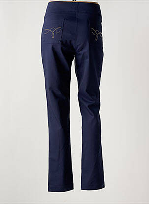 Pantalon slim taille haute taille haute bleu FILIPINE LAHOYA femme
