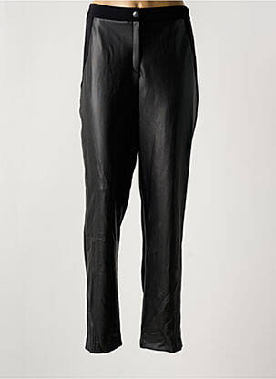 Pantalon slim taille élastique taille normale noir JEAN DELFIN femme