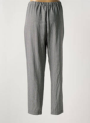 Pantalon droit coupe carotte taille haute gris KOKOMARINA femme