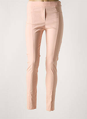 Jegging tissage popeline taille normale rose FEMMES JE VOUS AIME femme