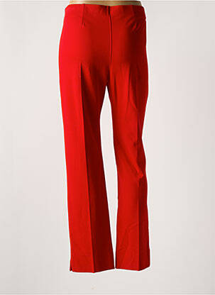 Pantalon slim taille haute taille haute rouge MODE DE PARIS femme