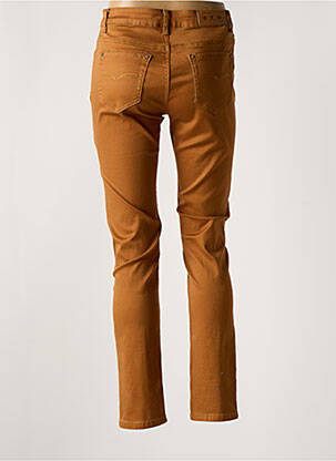Jeans coupe slim stretch taille normale jaune YZY femme