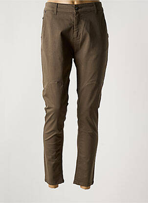 Pantalon 7/8 stretch taille normale vert CARLA KOPS femme