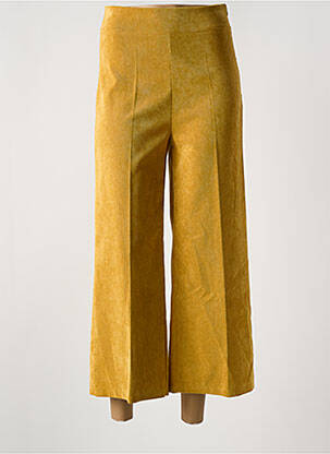 Pantalon 7/8 taille haute taille haute jaune MISS SIDECAR femme