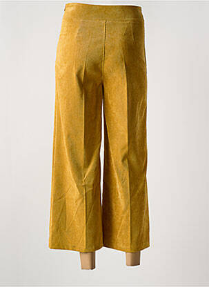 Pantalon 7/8 taille haute taille haute jaune MISS SIDECAR femme