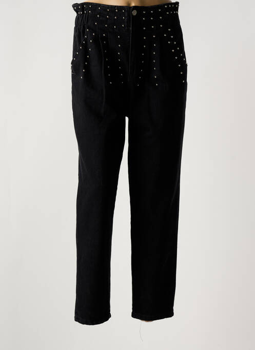 Jeans coupe droite noir LEO & UGO pour femme