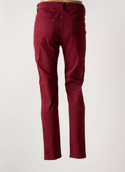 Jeans coupe slim rouge JORGIE PARIS pour femme