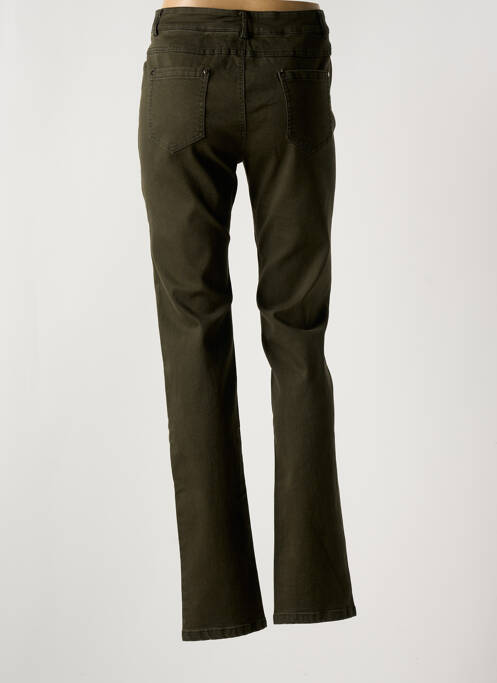 Jeans coupe slim vert FARFALLA ROSSO pour femme