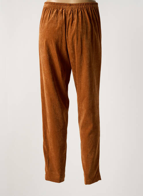 Pantalon slim marron KOKOMARINA pour femme