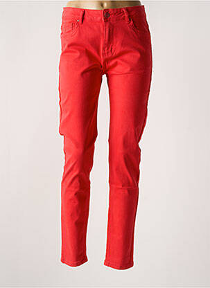 Pantalon slim poches rouge NORFY femme