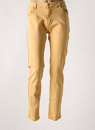 Pantalon slim poches jaune NORFY femme