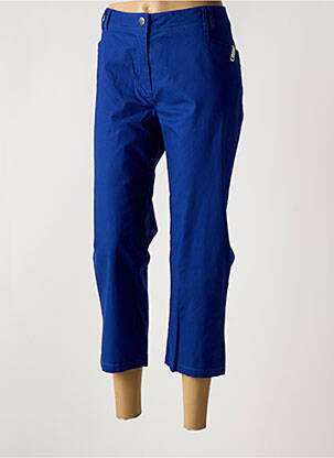 Pantacourt coupe droite bleu MAE MAHE femme
