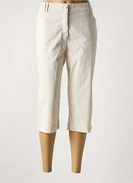 Pantacourt coupe droite beige STARK femme