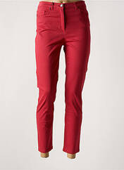 Pantalon 7/8 rouge ANTONELLE pour femme seconde vue
