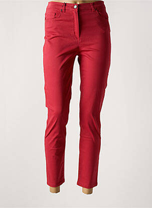 Pantalon 7/8 rouge ANTONELLE pour femme