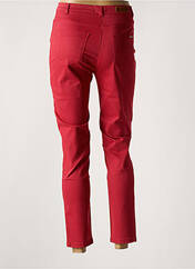 Pantalon 7/8 rouge ANTONELLE pour femme seconde vue