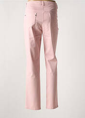 Pantalon droit rose clair DIVAS pour femme seconde vue