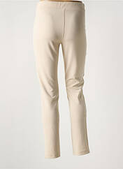 Pantalon slim beige FEMMES JE VOUS AIME pour femme seconde vue