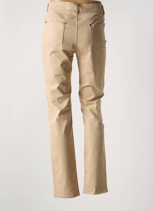 Pantalon droit beige FARFALLA ROSSO pour femme