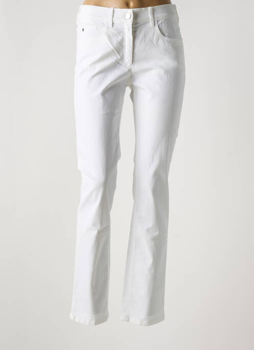 Pantalon slim blanc ZERRES pour femme
