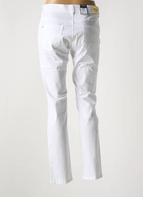 Pantalon slim blanc ZERRES pour femme