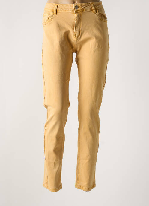 Pantalon slim jaune NORFY pour femme