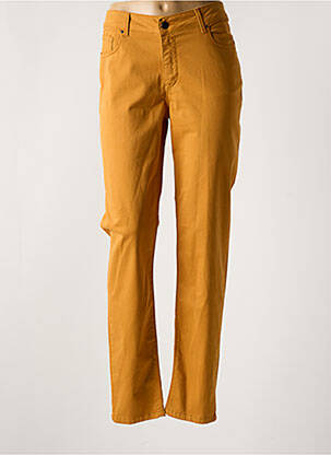 Jeans coupe slim stretch taille normale jaune CARLA KOPS femme