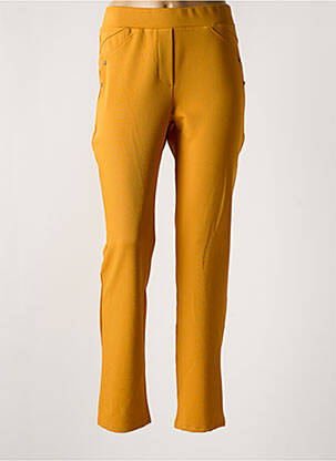 Jegging stretch taille normale jaune HALOGENE femme
