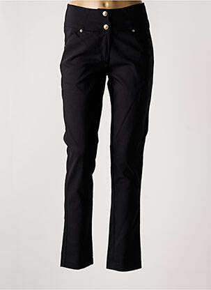 Pantalon slim taille haute taille haute noir FILIPINE LAHOYA femme