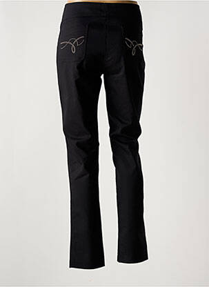 Pantalon slim taille haute taille haute noir FILIPINE LAHOYA femme