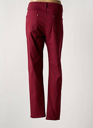 Jeans coupe slim stretch taille normale rouge JORGIE PARIS femme